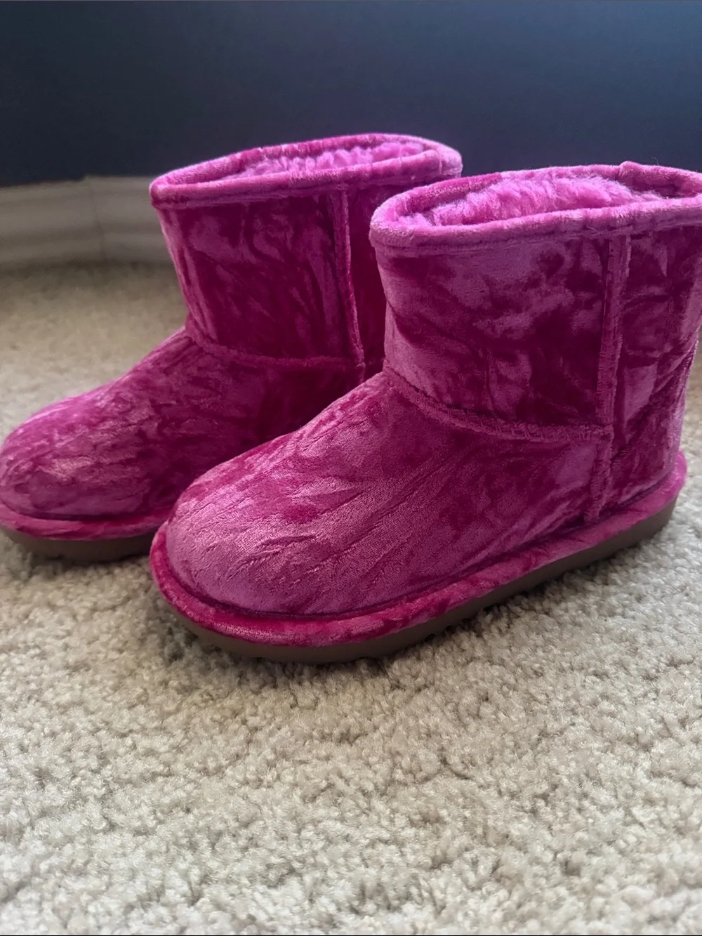 UGG Kids Plush Boot - Hot Pink